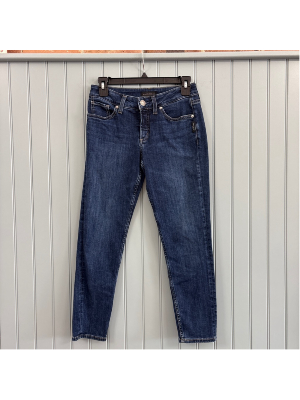 Silver Jeans Co. Blue Suki Skinny Crop Jeans Size 26